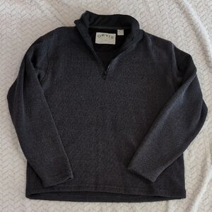 Orvis Men's Charcoal Zip-Up Sweater
